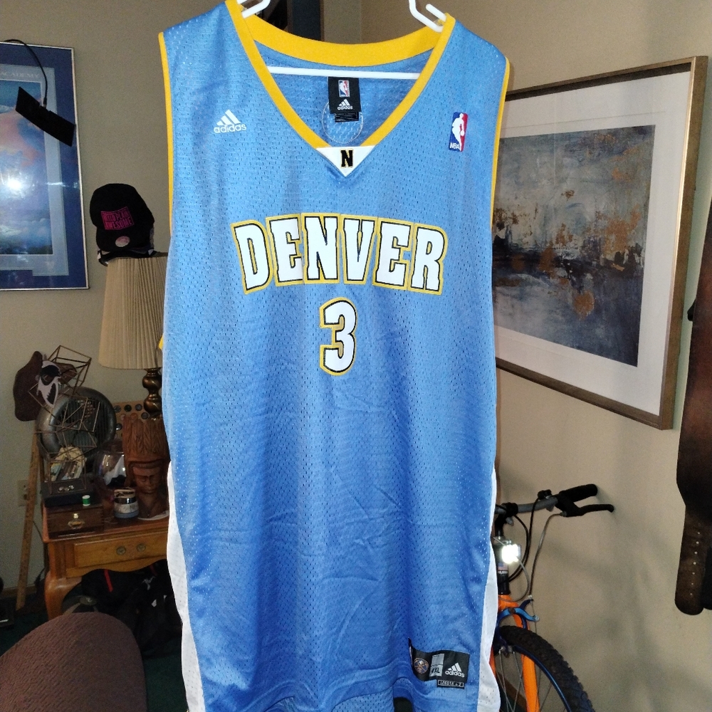 Allen Iverson Denver Nuggets Adidas basketball jersey size 4XL